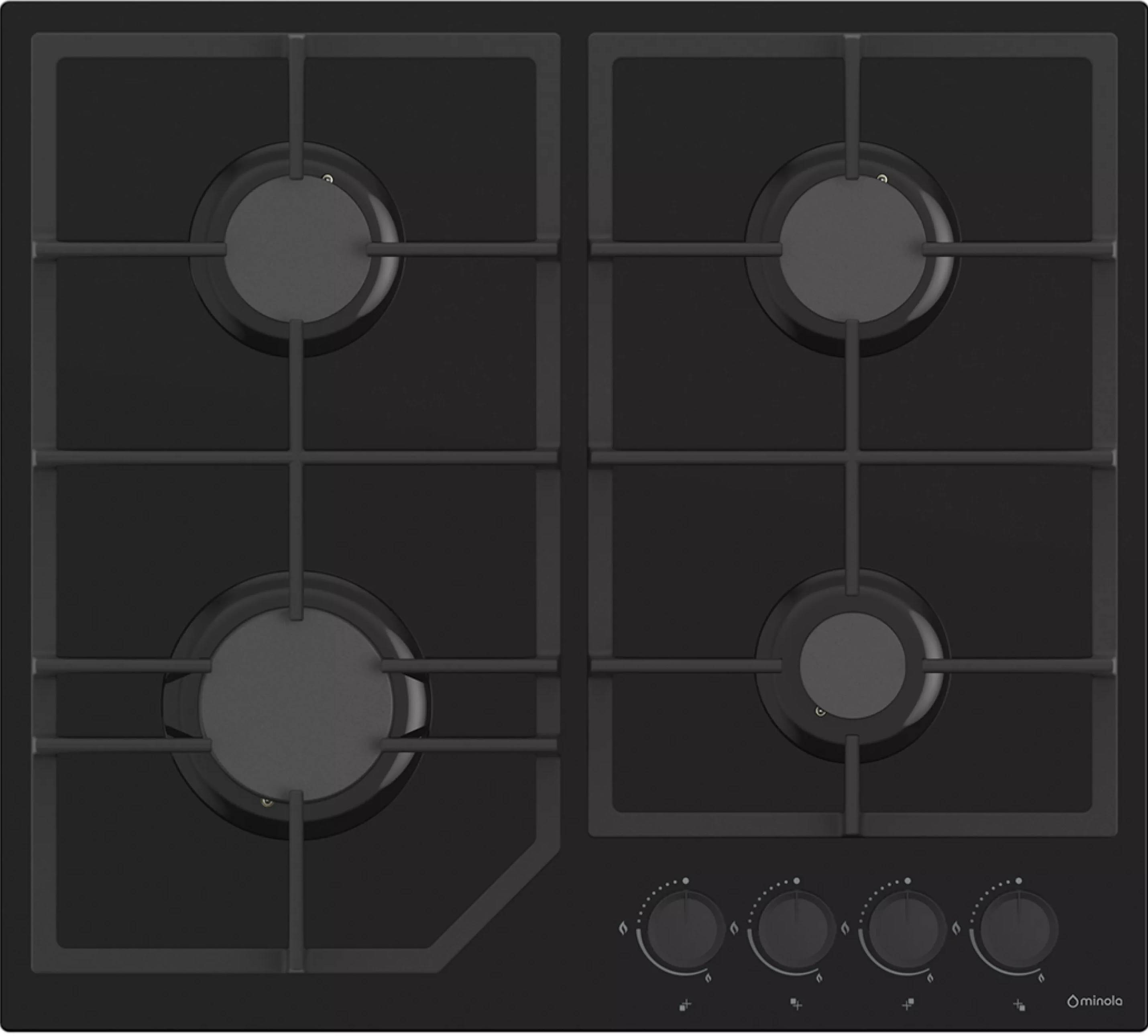 Варочная панель газовая Minola MGG 61422 BL - Фото 1