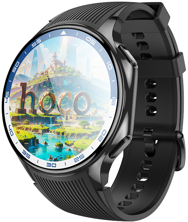 Смарт-годинник HOCO Y24 AMOLED Smart sports watch (call version) Black (6942007641005) - Фото 1