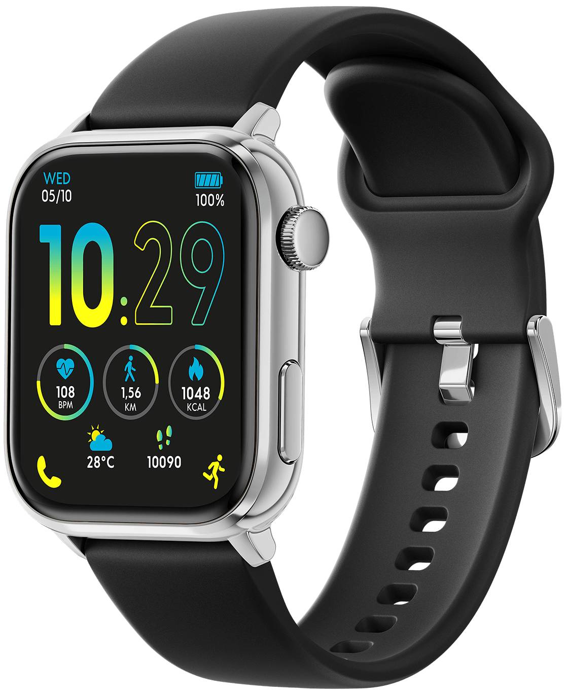 Купить Смарт-часы Ice-Watch ICE smart 3.0 rectangular 1.78 Silver Black (024301) - Фото 1 Смарт-часы Ice-Watch ICE smart 3.0 rectangular 1.78 Silver Black (024301) - Фото 1