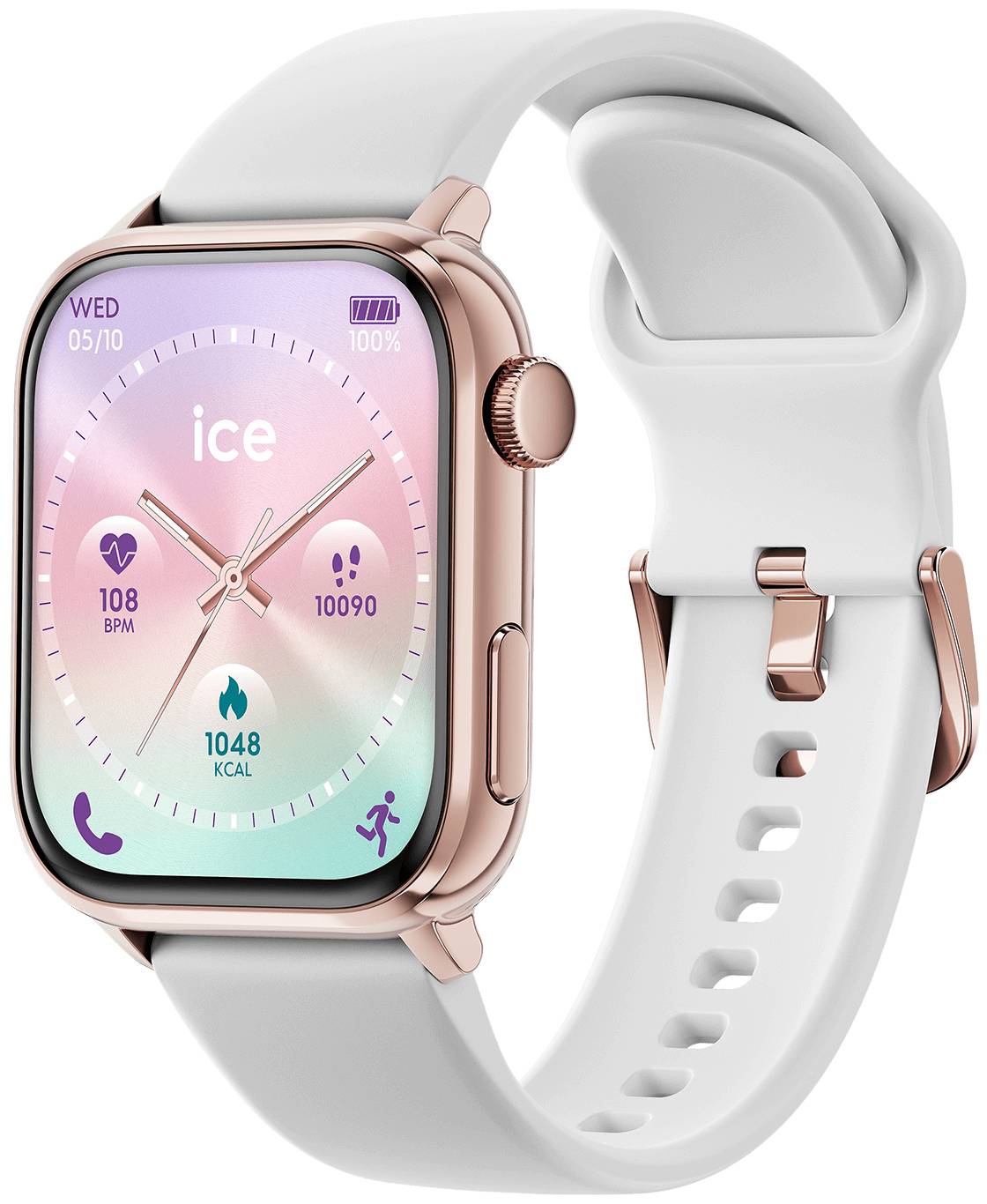 Смарт-часы Ice-Watch ICE smart 3.0 rectangular 1.78 Rose-Gold White (024302) - Фото 1