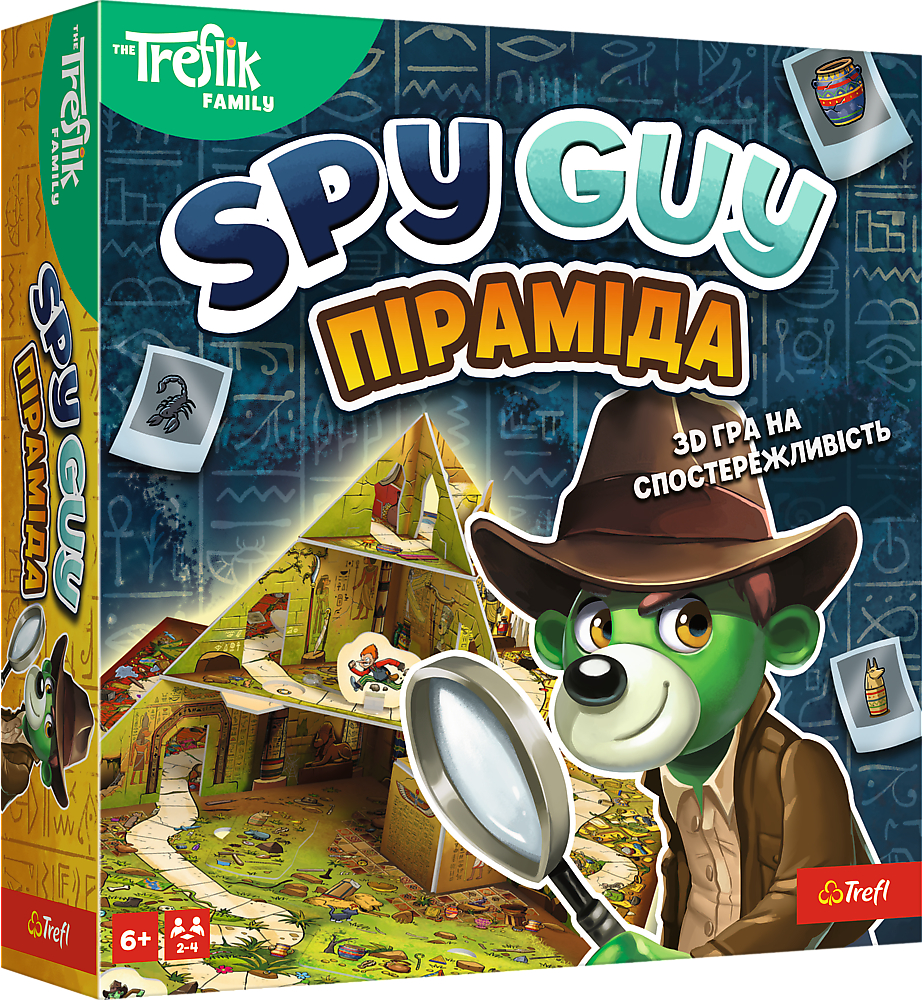 Купити Настільна гра (5-7 років) Trefl Spy Guy Піраміда (29796) - Фото 1 Настільна гра (5-7 років) Trefl Spy Guy Піраміда (29796) - Фото 1