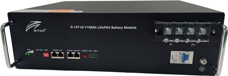 Батарея для сонячного інвертора Ritar R-LFP48V100Ah - Фото 1
