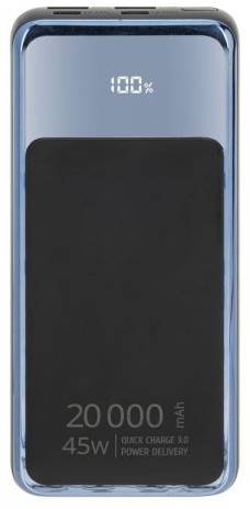 Батарея мобільна RIVACASE 20000 mAh 45W Black (RIVAPOWER VA1075 (Black)) - Фото 1