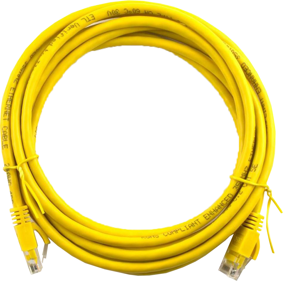 Купити Кабель патч-корд Ritar RJ-45 Cat.5e CU Yellow 10m (03008) - Фото 1 Кабель патч-корд Ritar RJ-45 Cat.5e CU Yellow 10m (03008) - Фото 1