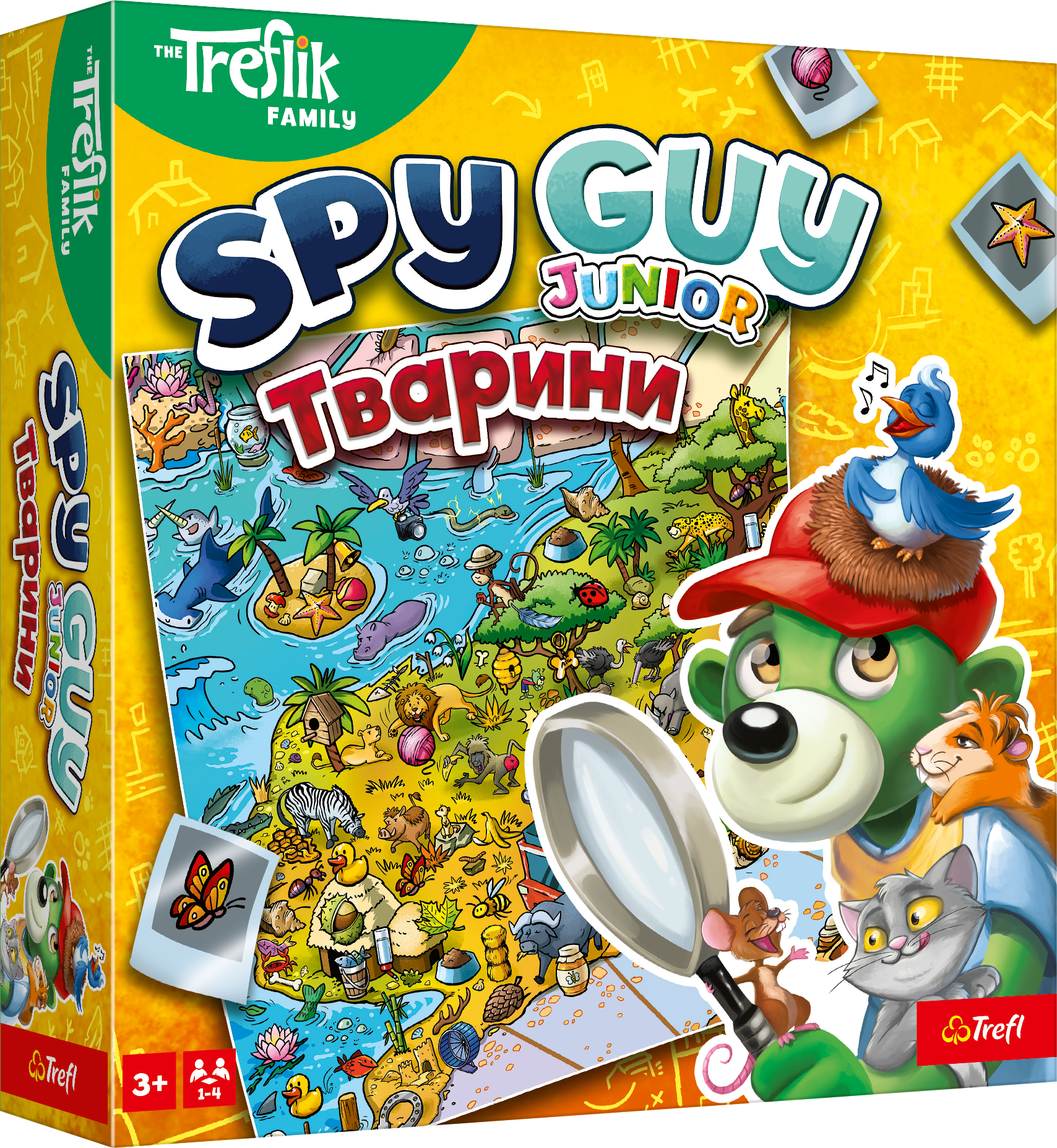 Купити Настільна гра (3-4 роки) Trefl Spy Guy Тварини (30433) - Фото 1 Настільна гра (3-4 роки) Trefl Spy Guy Тварини (30433) - Фото 1