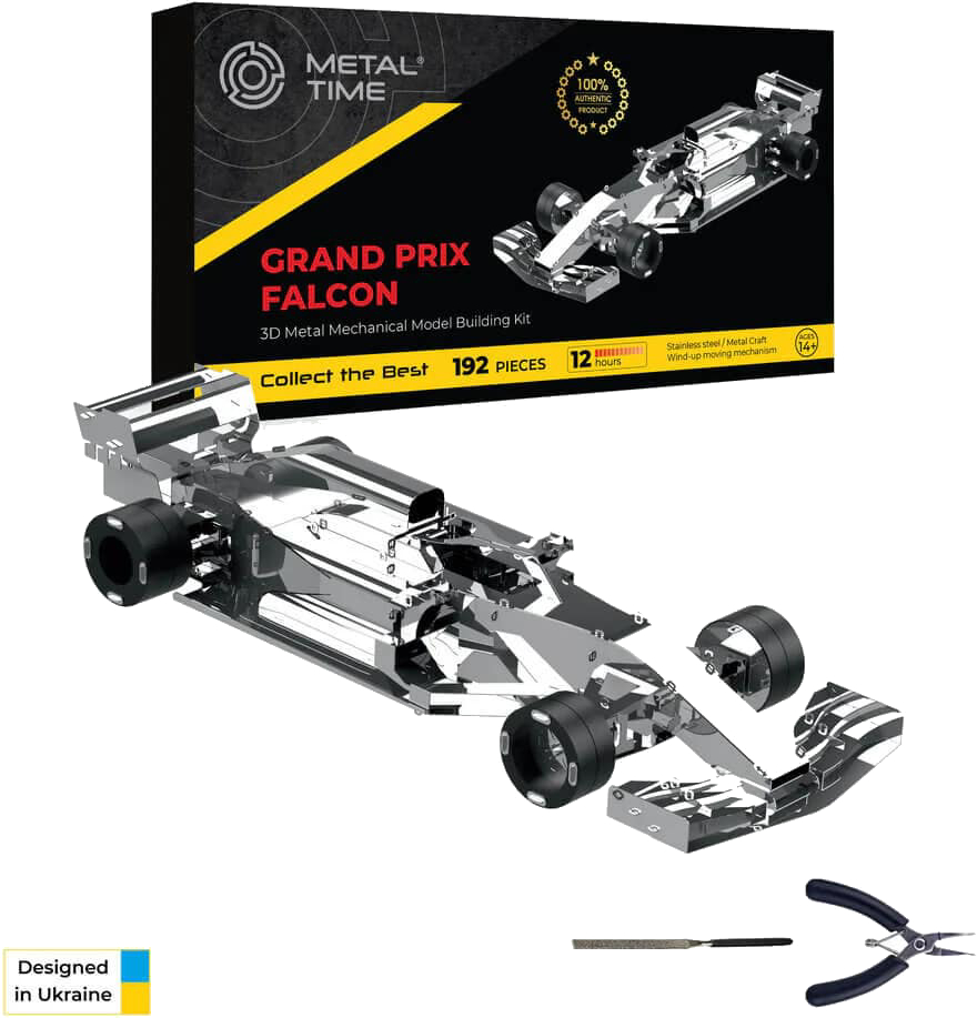 Металевий конструктор Metal Time F1 Grand Prix Falcon Формула 1 (MT035) - Фото 1