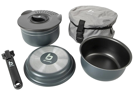 Набір посуду туристичний Bo-camp Trekking 5 Pieces Anthracite (2300351) - Фото 1