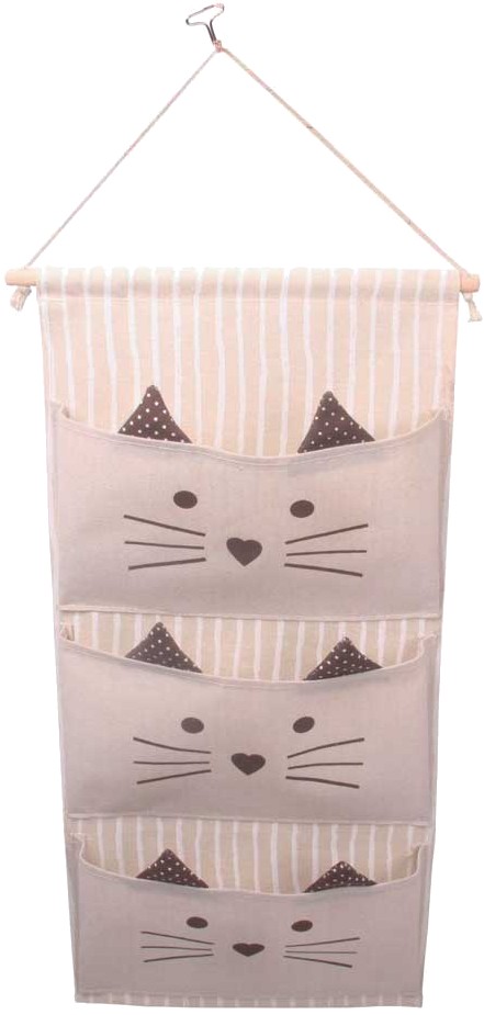 Купить Органайзер для хранения детский Handy Home Котик на 3 отделения 30/34х64 см (CEW-08) - Фото 1 Органайзер для хранения детский Handy Home Котик на 3 отделения 30/34х64 см (CEW-08) - Фото 1