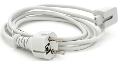 Кабель живлення Voltronic 1,8 м 0,75 мм for Apple MacBook/Pro White (03620) - Фото 1
