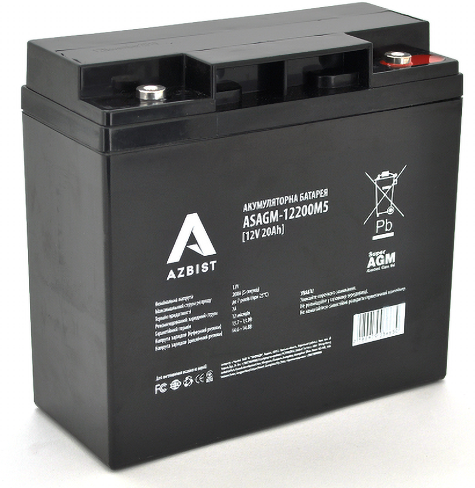Аккумулятор для ИБП Azbist Super AGM ASAGM-12200M5 - Фото 1