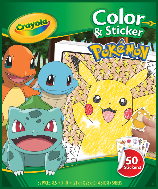 Раскраски классические Crayola POKEMON (04-2740G) - Фото 1