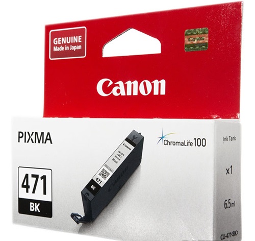 Картридж для струйных принтеров/МФУ Canon CLI-471Bk PIXMA MG5740/MG6840 Black (0400C001) - Фото 1