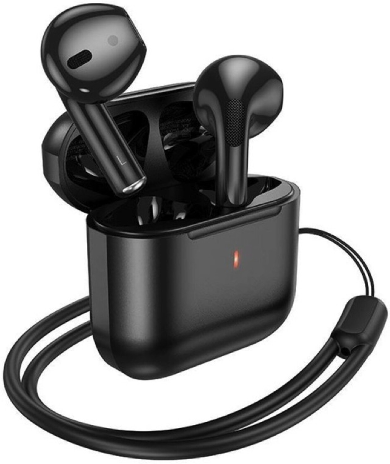 Навушники вкладиші бездротові TWS HOCO EW53 Lucky true wireless BT headset Black (6942007600538) - Фото 1