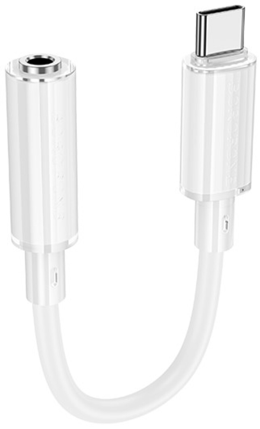 Перехідник BOROFONE BV22 Type-C to 3.5 White (6941991117008) - Фото 1