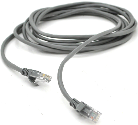 Кабель патч-корд Ritar UTP RJ45 Cat.5e 10m Grey (PCR-CU/10G) - Фото 1