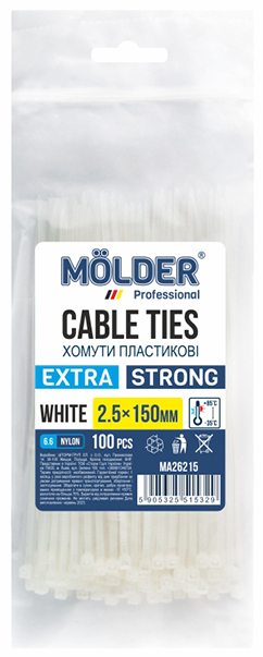 Набір хомутів Molder 2,5x150 (MA26215) - Фото 1