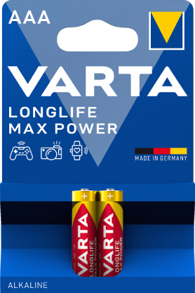Батарейка тип AAA Varta MAX T. AAA  BLI 2 ALKALINE - Фото 1