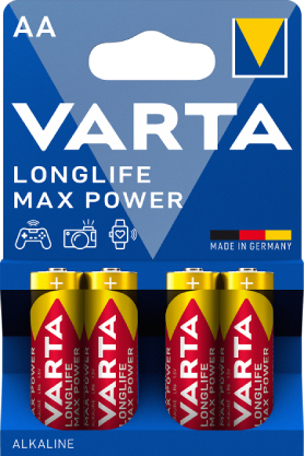 Батарейка тип AA Varta MAX T. AA   BLI 4 ALKALINE - Фото 1