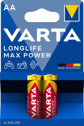 Батарейка тип AA Varta MAX T. AA   BLI 2 ALKALINE - Фото 1