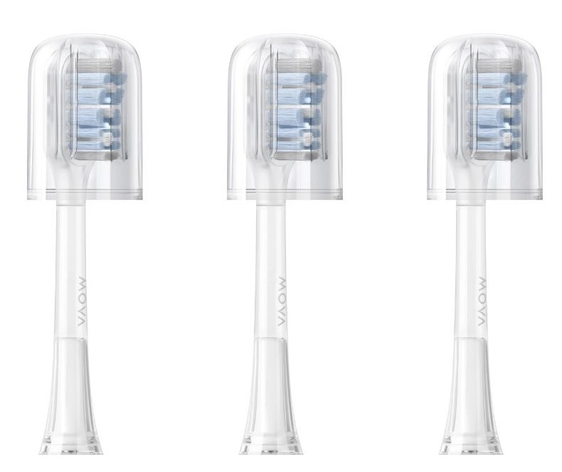 Насадка для зубної щітки Mova Fresh м`яка для чутливих ясен 3 шт. (ABHS) - Фото 1