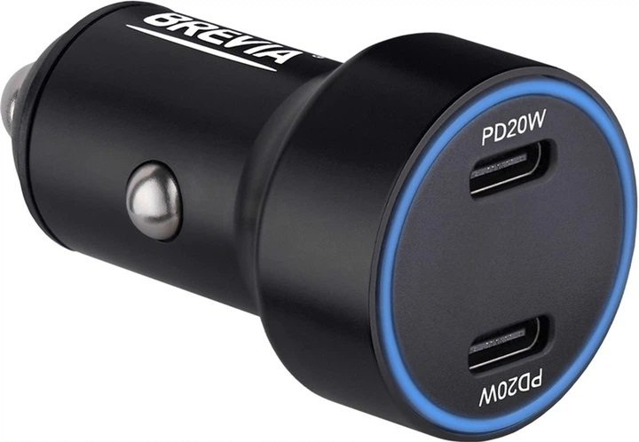 Купити Автомобільний зарядний пристрій Brevia ePower DualCharge Display 40W 2xUSB-C (46040DCLB) - Фото 1 Автомобільний зарядний пристрій Brevia ePower DualCharge Display 40W 2xUSB-C (46040DCLB) - Фото 1