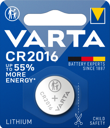 Батарейка тип CR2016 Varta CR 2016 BLI 1 LITHIUM - Фото 1