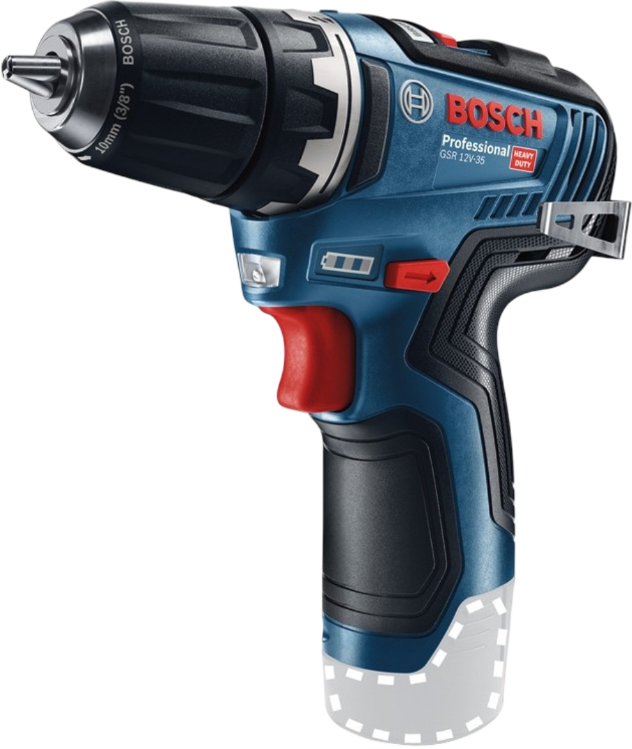 Дриль-шуруповерт Bosch Professional GSR 12V-35 12В без АКБ та ЗП (0.601.9H8.000) - Фото 1