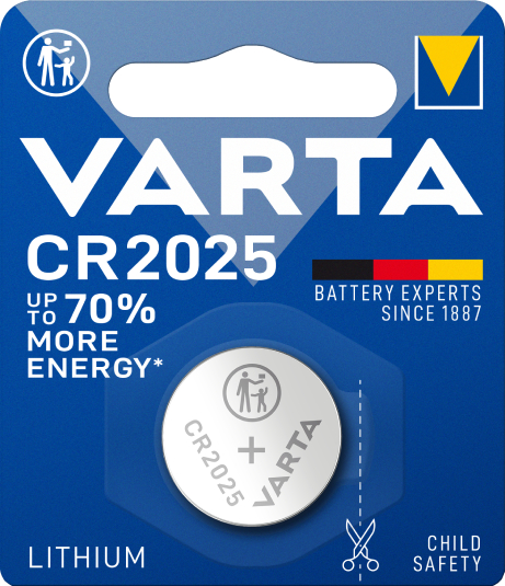 Батарейка тип CR2025 Varta CR 2025 BLI 1 LITHIUM - Фото 1