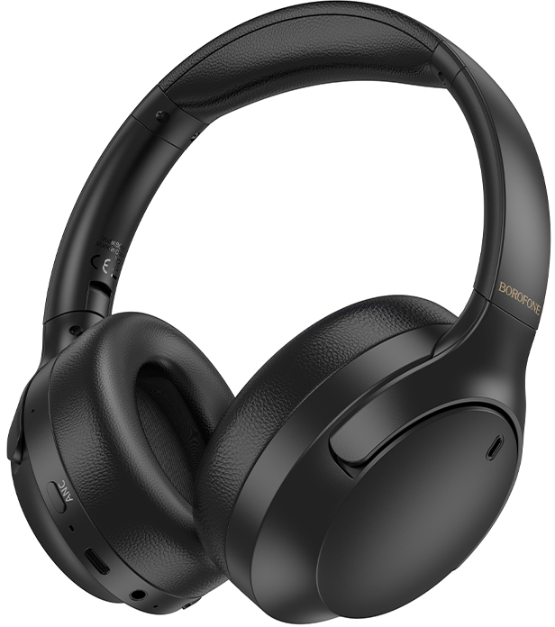 Наушники полноразмерные беспроводные BOROFONE BO31 Prestige active noise Reduction Black (6941991113000) - Фото 1
