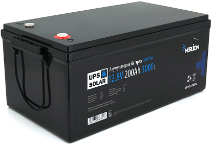 Аккумулятор для ИБП Merlion LiFePO4 12.8V 200AH (4S1P/BMS-100A) (LFP12-200US) - Фото 1