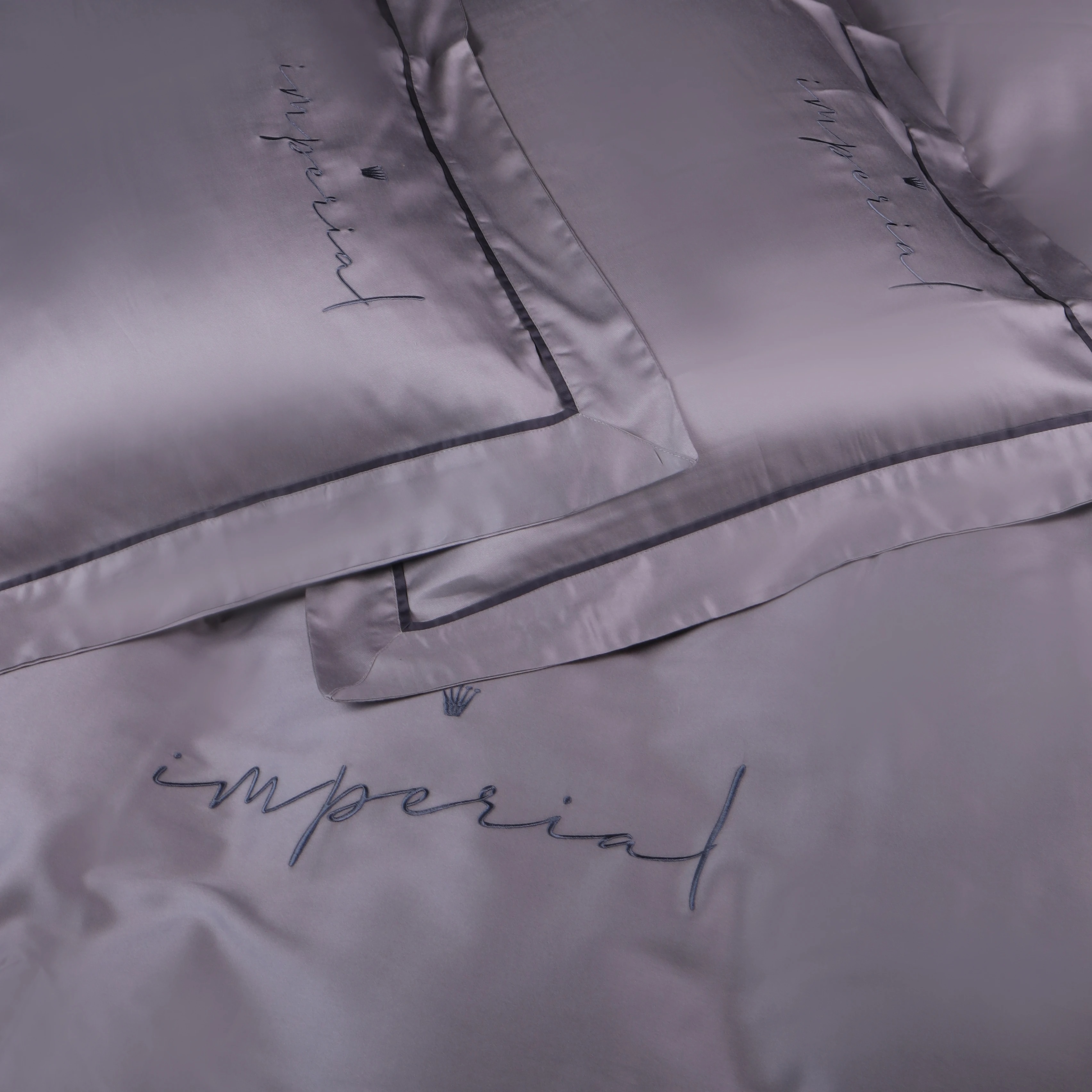 Наволочка MirSon Imperial Tencel №06 Gray 70х70 см (2200010755367) - Фото 1