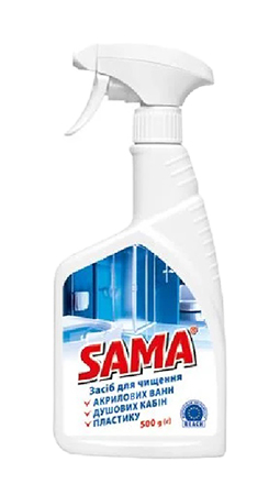 Средство для мытья в ванной комнате SAMA 500 г триггер (4820270630266) - Фото 1