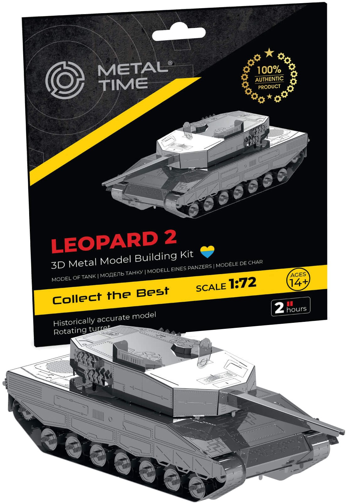 Металлический конструктор Metal Time Leopard 2 Tank (MT079) - Фото 1