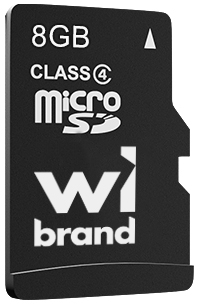 Карта пам'яті Wibrand microSDHC 8Gb class 4 (WICDC4/8GB) - Фото 1