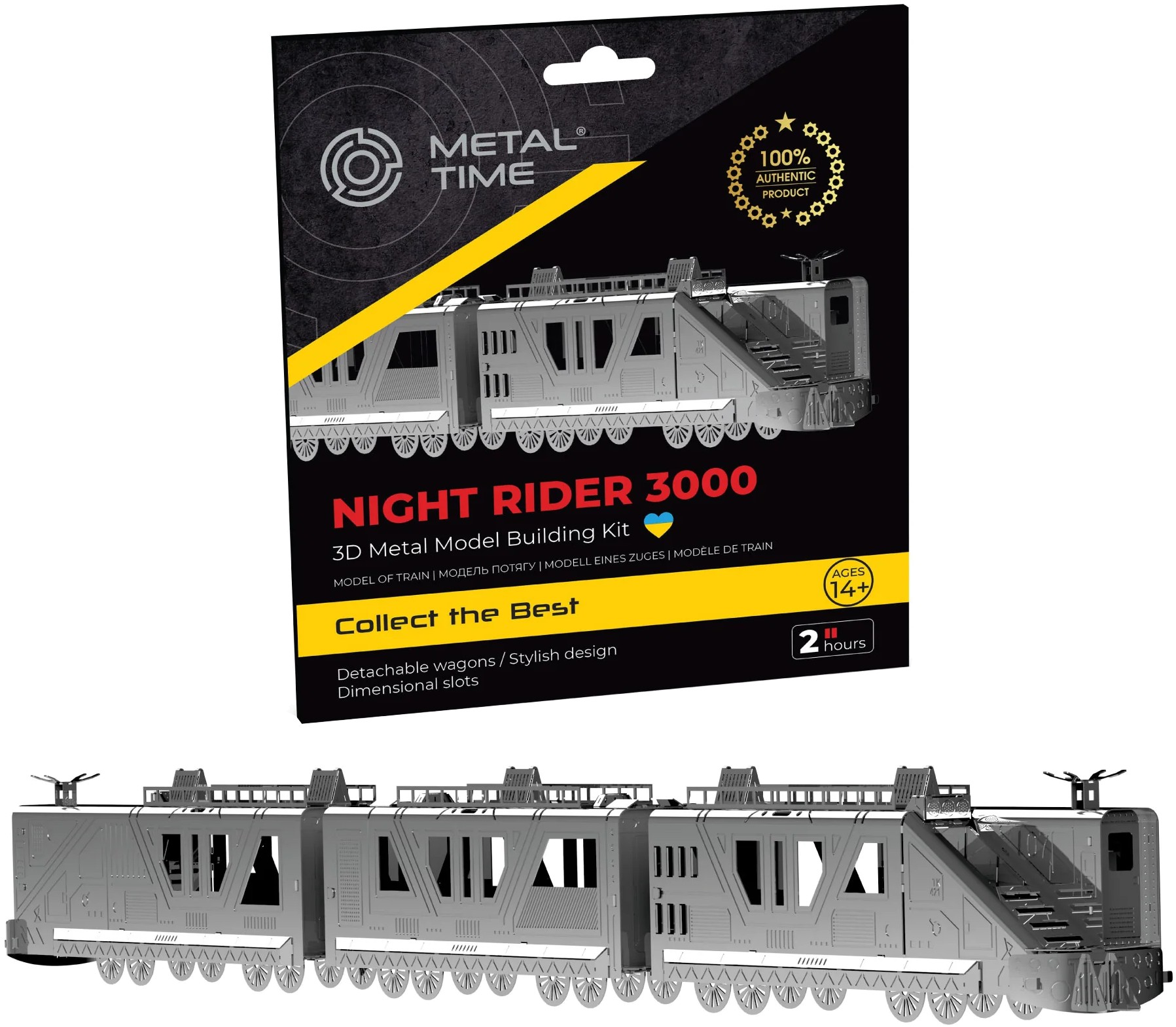 Металлический конструктор Metal Time Night Rider 3000 Apocalyptic Train (MT083) - Фото 1