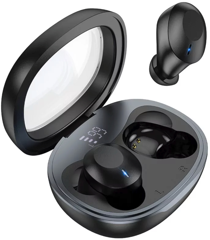 Наушники вкладыши беспроводные TWS HOCO EQ3 Smart true wireless BT headset Black (6931474798558) - Фото 1