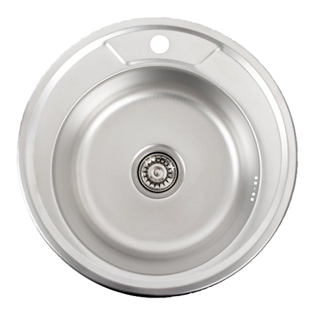 Мойка кухонная Platinum ДЕКОР 490 (0,6/170 мм) - Фото 1
