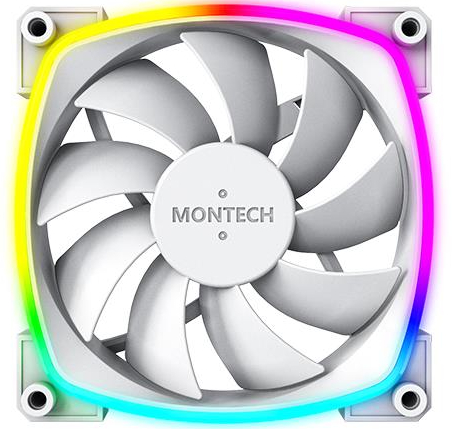 Корпусний вентилятор Montech AX120 PWM WHITE - Фото 1