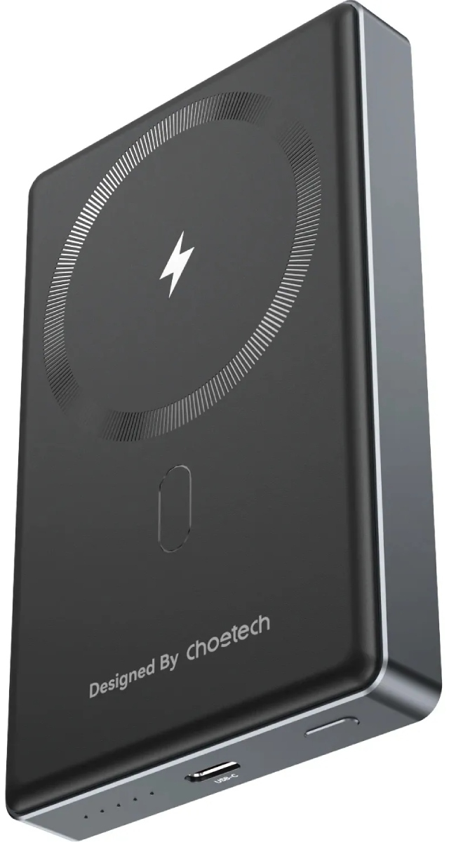 Батарея мобильная Choetech Magnetic Wireless 10000mAh 20W Black (B739-CCBK) - Фото 1
