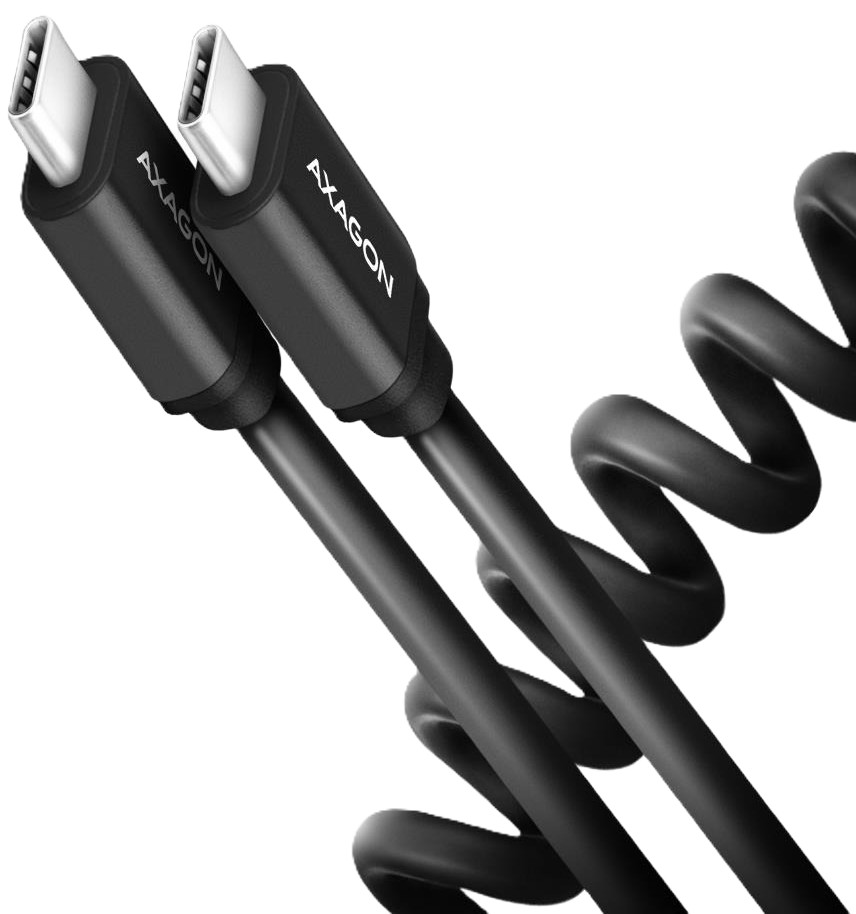Кабель синхронизации данных AXAGON USB-C TO USB-C 0.6M 60W (BUCM-CM10TB) - Фото 1