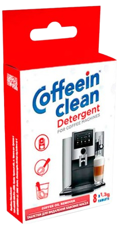 Таблетки для удаления масляного налета Coffeein clean Detergent  1,3g блистер 8шт, 10,4 г - Фото 1