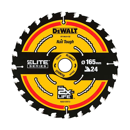 Круг відрізний по дереву DeWALT ELITE EXTREME 165х20х24 (DT10624) - Фото 1