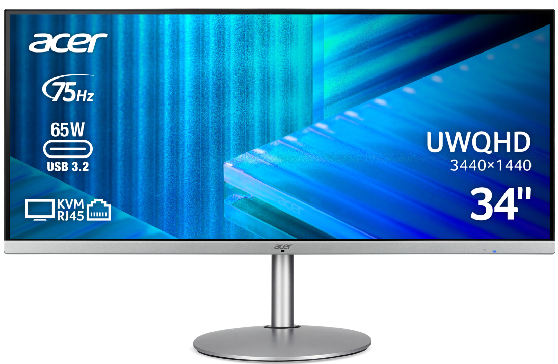 Монітор Acer CB342CUsemiphuzx (UM.CB2EE.016) Silver - Фото 1