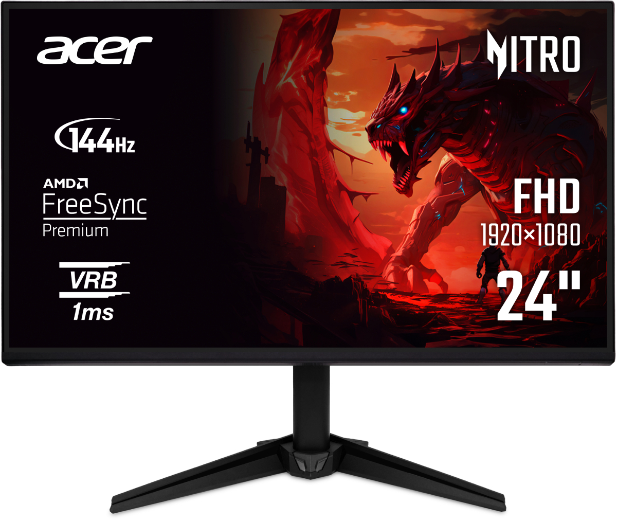 Монітор ігровий Acer Nitro QG241YP6bmipx (UM.QQ1EE.601) - Фото 1