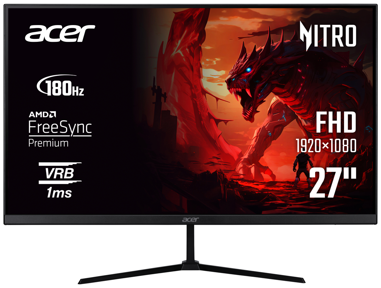 Монітор ігровий Acer Nitro QG270S3BIPX (UM.HQ0EE.304) Black - Фото 1