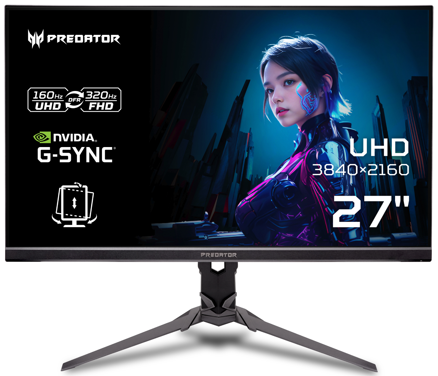 Монітор ігровий Acer Predator XB273KV5bmiiprx (UM.HX3EE.501) - Фото 1