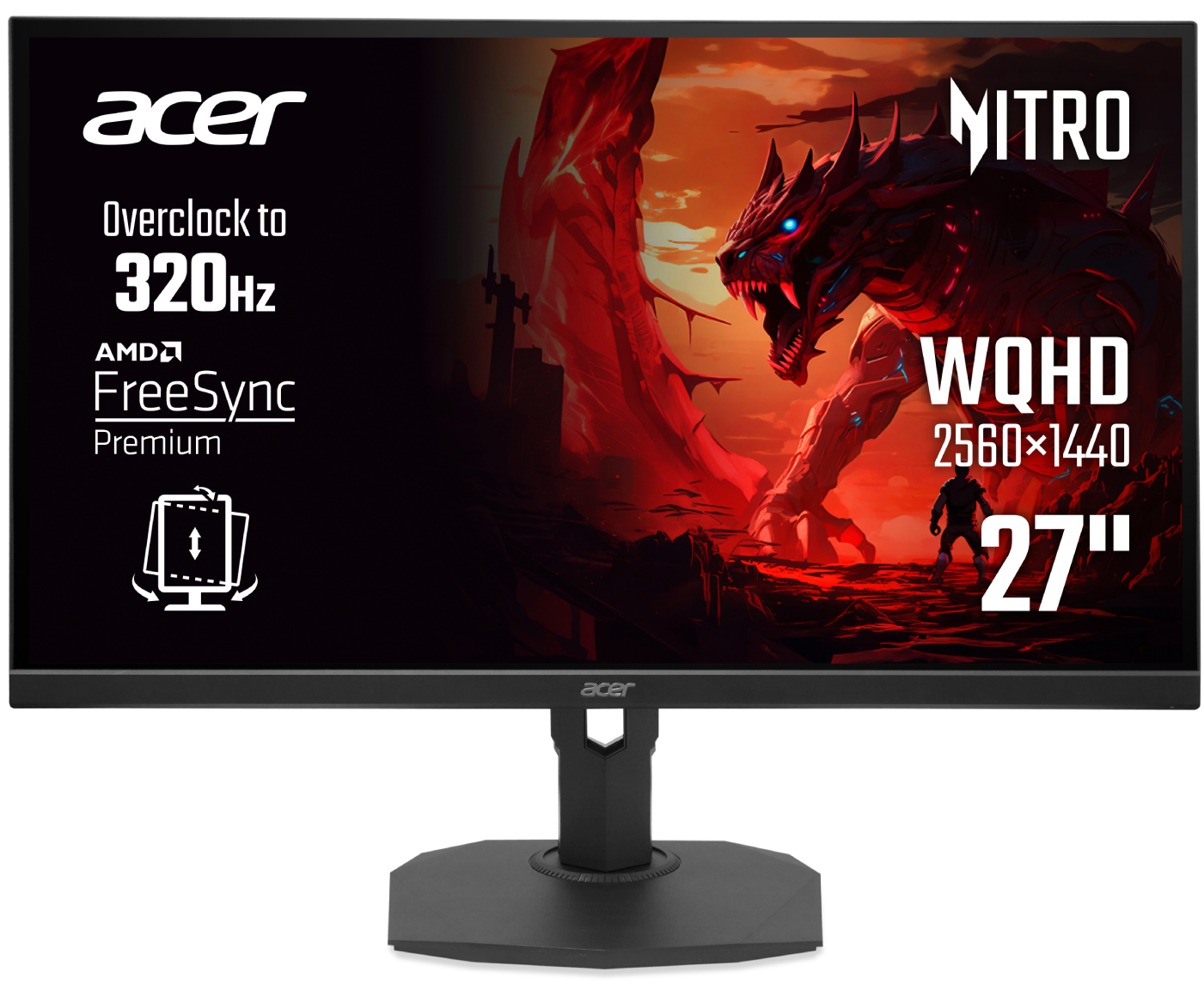 Монітор ігровий Acer Nitro XF273UF3bmiiprx (UM.HX3EE.329) - Фото 1