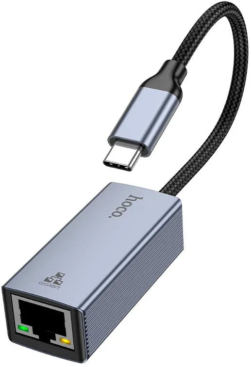 Купити Перехідник HOCO UA37 Type-C Metal Gray (6942007647281) - Фото 1 Перехідник HOCO UA37 Type-C Metal Gray (6942007647281) - Фото 1