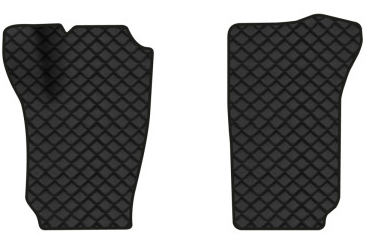 Коврики из экокожи в салон авто передние EVAtech для Fabia (6Y) Skoda 1999-2007 1 поколение Sedan EU (SK1630AD2BBB) - Фото 1