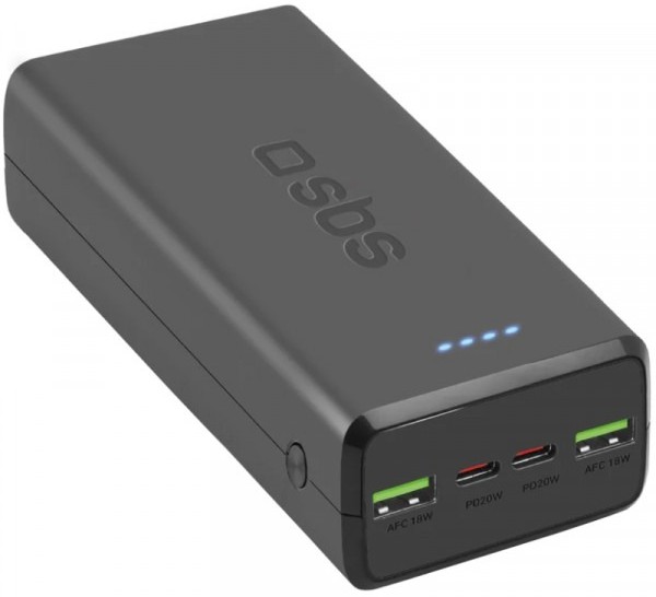 Батарея мобильная SBS 30000mAh 20W Black (TTBB30000PD20K)
